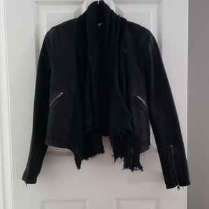 Free People drape front moto jacket